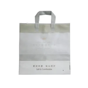 New Fashion Reusable Non Woven Tote Bag with Clear Window Eco friendly for Clothing Bedding & Advertising