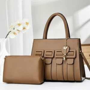 New Fashion Shoulders Bags Large Capacity Set Bags 2 in 1 Handbag for Woman