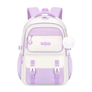 New Simple Color Reduce the Burden of ridge protection Backpack Large Capacity Three Sets of Student Schoolbag