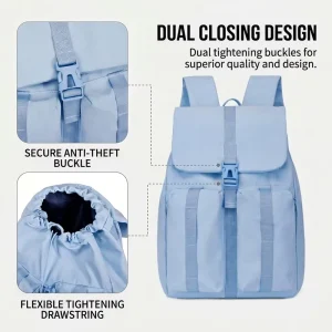 New Style Breathable Lightweight High Capacity 20-35L Polyester Lining Casual Unisex School Backpack For Students