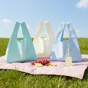 New Style Eco Friendly Organic Cotton Canvas Tote Bag Custom Logo Vest Carrying Shopping Bag Blank Grocery Bags