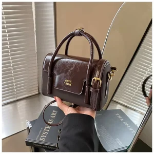 New Trendy Expandable Single Shoulder Strap Button Closure PU Leather Ladies Hand Bag Small Crossbody Bag Sling Bags
