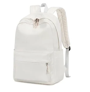 New Waterproof Unisex Fashion Waterproof Oxford Cloth School Backpack Preppy Zipper Closure Polyester Lining 20-36L Capa