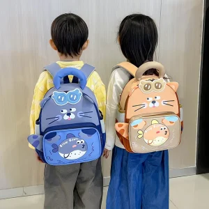 New style Kindergarten Cartoon Backpack for Boys Girls 36 Years Old Lightweight Animal Print Mini Backpack Air cushioned
