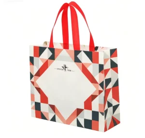 Non Woven Bag Laminated Polypropylene Foldable Reusable Tote Bag with Custom Logo Print Heat Seal Closure Eco Friendly