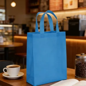 Non Woven Bag with Long Handle Shoulder Shopping Bag PP Non Woven Tote Bag Custom Printed for Supermarket Grocery
