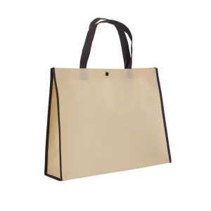 Non Woven Eco Friendly Tote Bag Custom Printed Flocking Logo Reusable Shopping Bag with Hand Length Handle