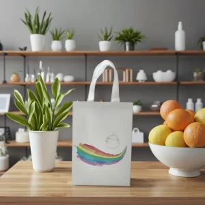 Non Woven Heavy Duty Tote Bags RPET Custom Eco Friendly Printed Reusable Shopping Bag Logo for Supermarket Exhibition
