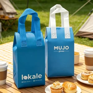 Non-Woven Thermal Cooler Bag for Food Takeaway Business Custom Size Pattern Accepted Cooler Bag with Aluminum