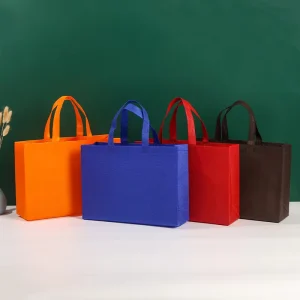 Non-Woven Tote Bag Spot Color Coated Cosmetics Shopping & Garment Bags Blank Can Be Printed Logo
