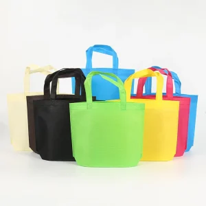 Non Woven Tote Shopping Bags With Bottom Gusset