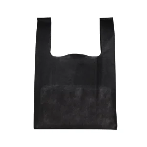 Non woven Vest Bag Supermarket Shopping Bag Custom Handbag Packing Eco friendly Tote Bag Screen Printed Logo Business Shopping
