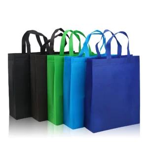 Nonwoven Tote Bags for Supermarket Use Horizontal Laminating Eco Friendly Clothing Shoes Shopping Gift Takeaway