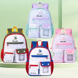 Nylon Cartoon Backpack for 2 6 Year Olds Breathable Ultra Lightweight Cute Toddler Kindergarten Bag