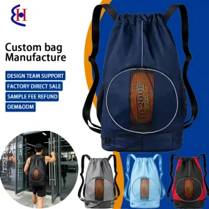 Nylon Cinch Backpack Large Capacity Secure Closure For Workout Travel Casual Activity Manufacturer