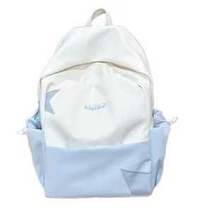 OEM Backpack Casual Japanese Large Capacity Backpack Campus Versatile Small Fresh Forest Style Contrast Color School Bag