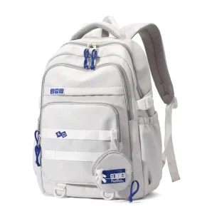 OEM Custom Fashion Student Backpack for Teen Girls Boys Unisex Nylon Softback Water Resistant Large Capacity