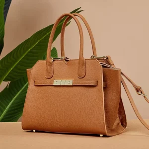 OEM Factory Custom Leather Bags for Women Ce Certified Genuine Leather Women Highend Handbag Shoulder Bag