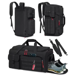 OEM ODM Factory Direct Large Capacity Unisex 45L Sports Travel Fitness Backpack Carry-On Weekend Gym Bag With Shoe Compartment