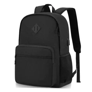 OEM ODM Student Backpack for School with USB Port Water Resistant Lightweight Laptop Bookbag for Boys Girls College Daypack