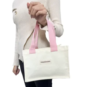 Organic Cotton Tote Bag Thick Canvas Handbag for Advertising Print Support Blank Shopping