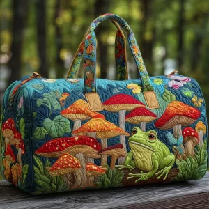 Outdoor Multi Function Large Quilted Duffel Short Trip Travel Bag Retro Boho Embroidery Overnight Carry Weekender Shoulder Bag