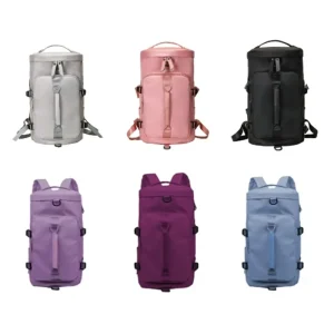 Outdoor Sports Oxford Backpack Separate Shoe Compartment Large Capacity Logo Printed Waterproof Dry Wet Separation Polyester