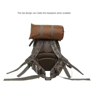 Outdoor Sports Waterproof Tactical Backpack Houndstooth Design 20-36L Capacity Zipper for Hunting Hiking Camping Shooting