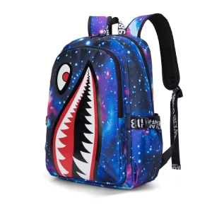 Oxford Cloth Waterproof Shark Backpack for Teenagers Large Capacity Personalized Backpack