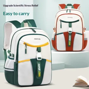 Oxford Spine-Protecting School Backpack for Junior High Students Weight-Reducing Large Capacity