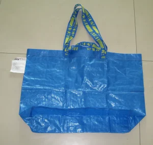 PP Woven Laminated Shopping Tote Bags Reusable Foldable Custom Logo for Promotion Supermarket & Exhibition Use