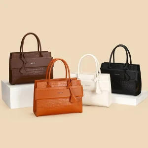 PU Leather Woman Shoulder Handbag and Purse Luxury Tote Hand Bag Custom Logo Handbags for Women Luxury PU Leather