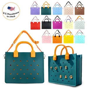 Personalized New Arrival Waterproof EVA Large Tote Bags With Shoulder Strap Handbag for Women Hand Tote Bag in Bulk