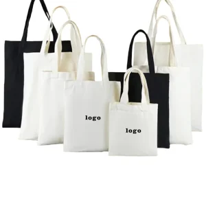 Personalized Plain Tote Bag Custom Logo Cotton Canvas Shopping Bag Sublimation Blank Canvas Tote Bags