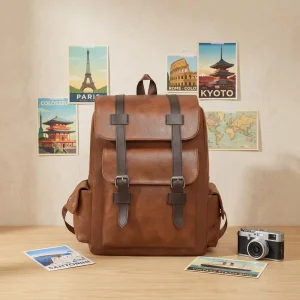 Personalized Trendy Unisex Student Backpack Korean Style Travel Double shoulder Bag Microfiber Synthetic