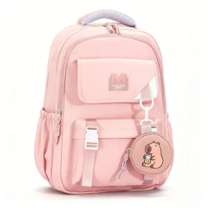 Pink Book Bag Custom Backpack Children School Backpack Logo Custom Backpack Teenagers School Bag