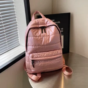 Popular Backpack Lightweight Quilted Puffer Laptop Backpack Bag Casual Daypack