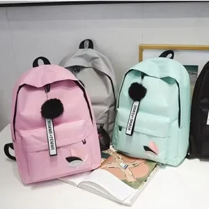Preppy Style Casual Shoulder Backpack for Junior High School Student Women Leisure Bags Ladies Handbags Bag