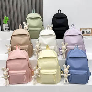 Primary Junior High School Backpack Men Custom Printed Logo Breathable Design Polyester Air Cushion Strap Travel Bag