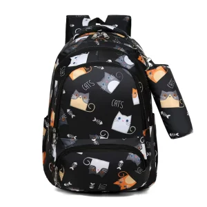Primary School Bags Backpack for School Set with Pencil case