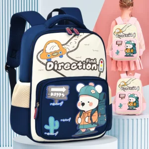 Primary School Grade 1-3 Boys Girls Multi layer Ultra light Neoprene Backpack Reducing Weight Protecting Ridge Large Capacity