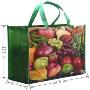 Promotional Bag Recycle Black Reusable Non Woven Shopping Bag Supermarket PP Non Woven Tote Bags With Custom Printed Logo