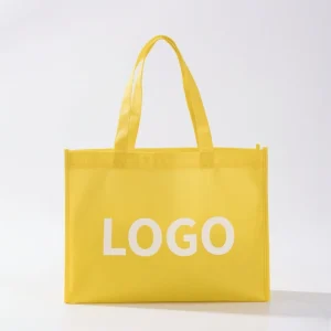Promotional Eco Recyclable Non woven Printed Tote Shopping Bags Reusable Supermarket Grocery Bags with Custom Logo