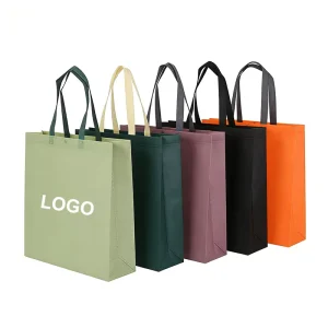 Promotional Eco pp Durable Non woven Silk Screen Printed Reusable Craft Shopping Tote Bags with Logo