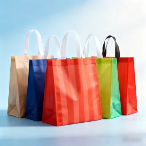 Promotional Grocery PP Fabric Carry Printed Tote Shopping Bag Printable Reusable Grocery Non Woven Shopping Bags With Logo
