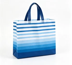 Promotional Logo Printed Durable Non Woven Reusable Supermarket Food Shopper Bag Hand Length Handle Custom Screen Printed
