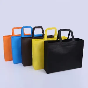 Promotional Non Woven Tote Bag Designer Tote Hand Bag Big Colorful Shoulder Tote Bag With Custom Printed Logo