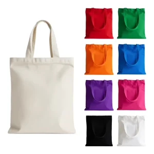 Promotions Plain Tote Bag Cotton Canvas Tote Bags with Custom Printed logo for Shopping Personalized Tote Bag