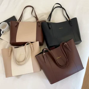 Pu Leather Shoulder Bags Ladies Trendy Luxury Handbags for Women