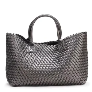 Pure Hand woven Handbag Large Bag for Women New Style Large Capacity Versatile and High end Single shoulder Tote Bag